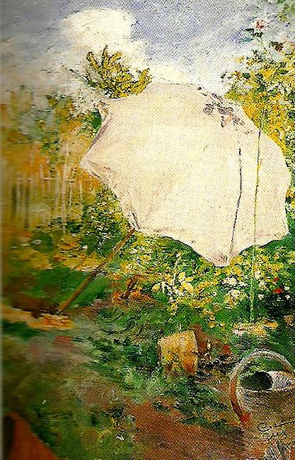 Carl Larsson tradgard i grez oil painting image